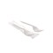 Pactiv Corp. Individually Wrapped Mediumweight Plastic Fieldware Cutlery Fork - White (1000/Carton)